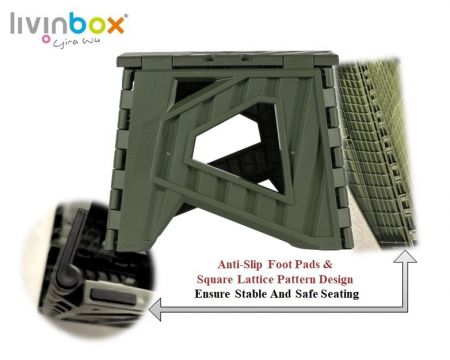 Стабильное сиденье, патентованные противоскользящие накладки для безопасности